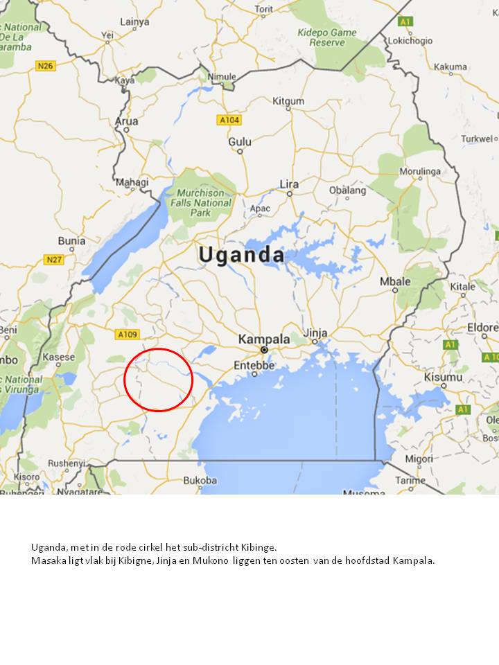 kaart uganda